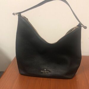 Kate Spade New York Black Pebbled Leather Hobo
